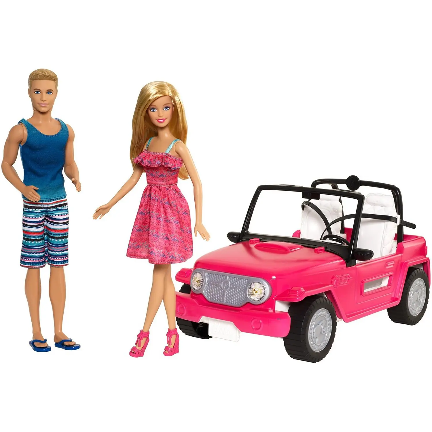 Набор Barbie CJD12 Пляжный автомобиль|Куклы| |