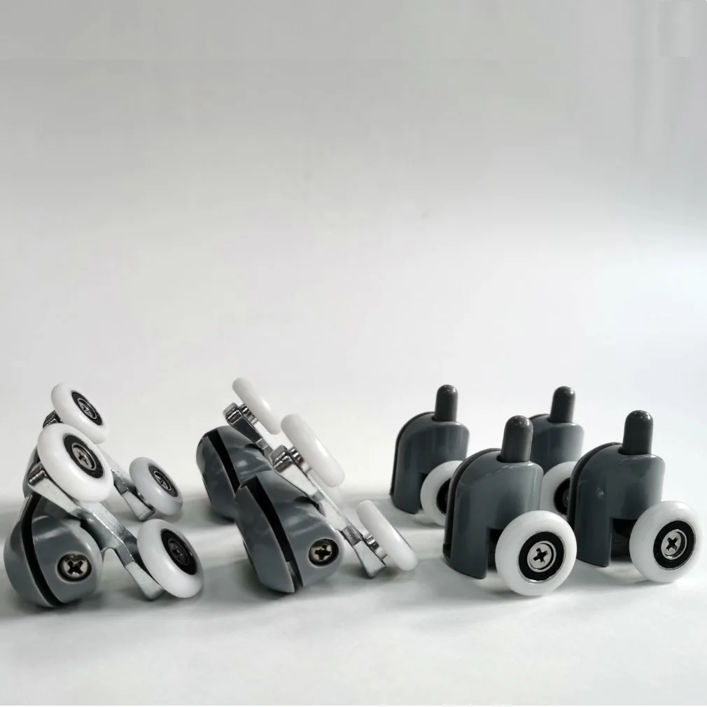 25 мм. Ролики для дверей душевой кабины верхний ролик двойной нижний на кнопке