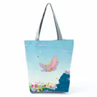 Дамбо Печатных Сумочка Disney слон высокое Ёмкость сумка Ciel Bleu Сумка-тоут женская сумка на плечо, сумка для покупок с персонажем из мультфильма пользовательского образца