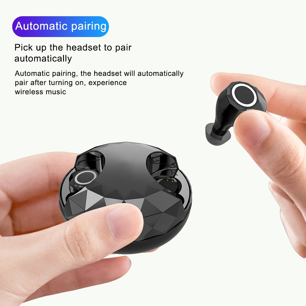 Беспроводные наушники TWS IPX5 водонепроницаемые Bluetooth 8D HiFi спортивные