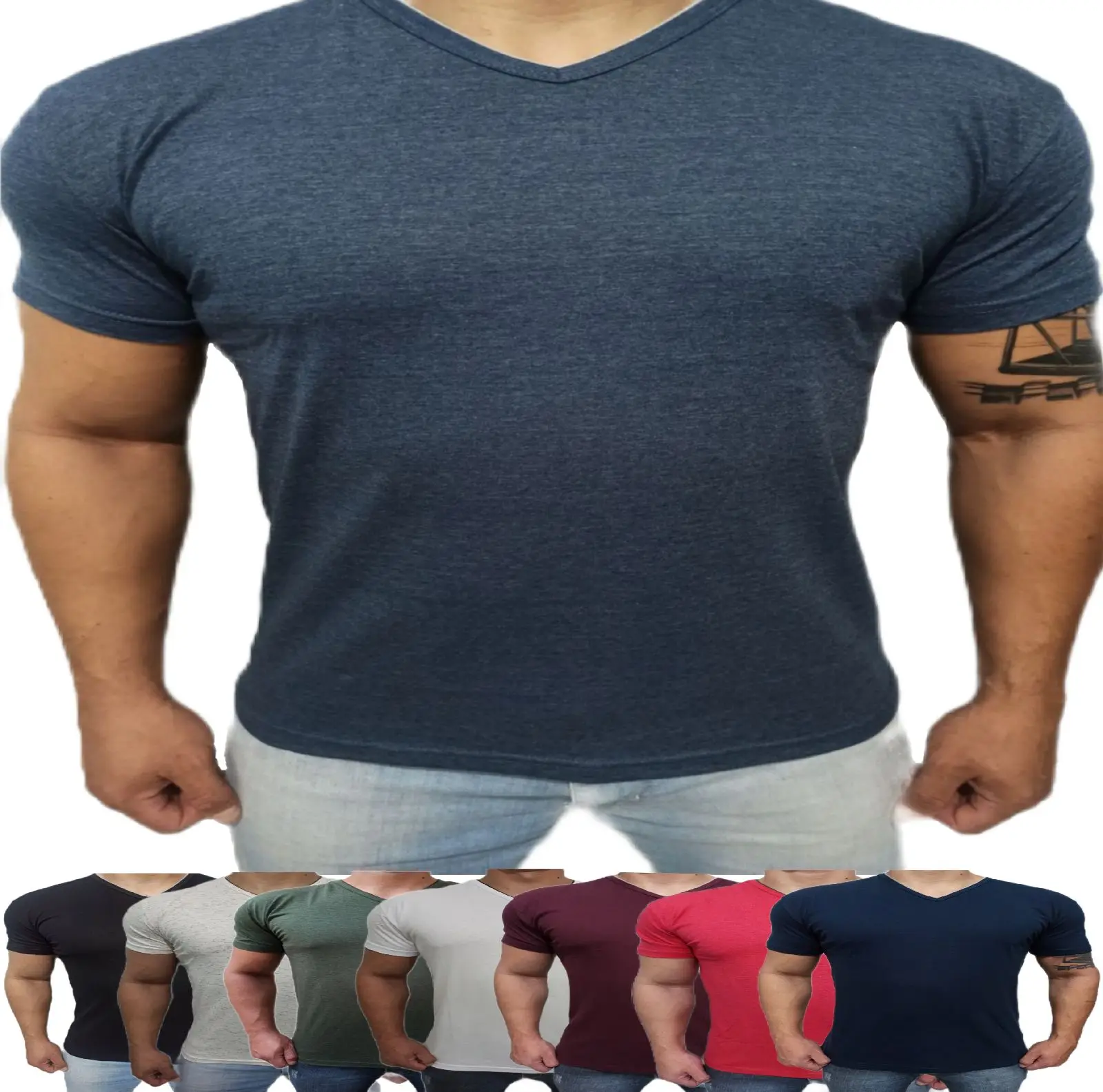 

Men's Lisa V-collar Slim Fit T-Shirt