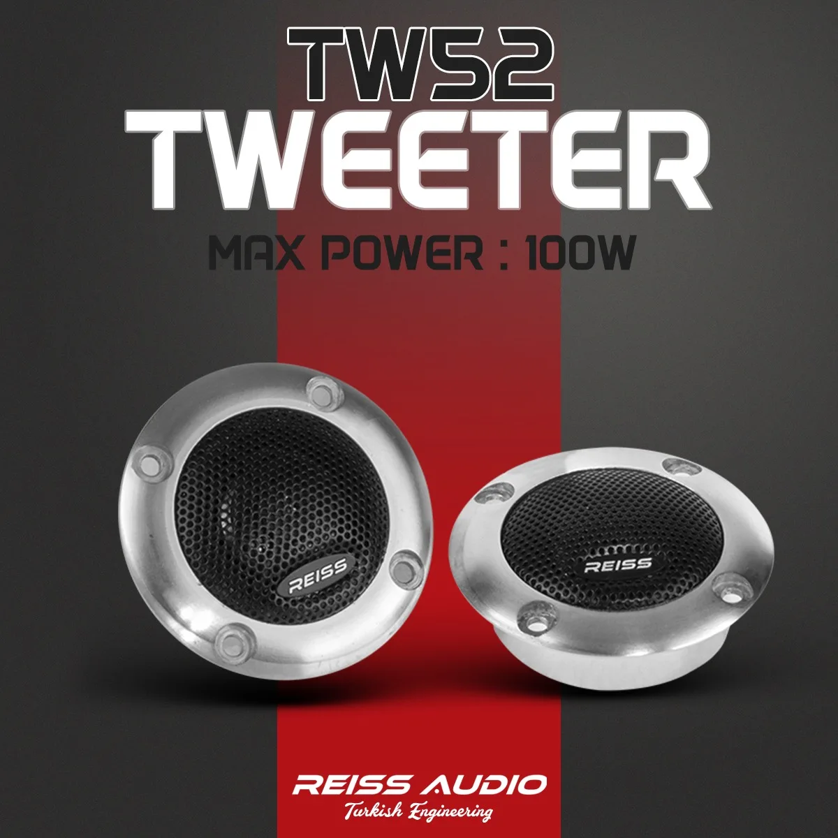 

RS-TW52 6.5CM TWEETER SETS MAX POWER 100W- 4 OHM - TWO PIECE IN THE BOX