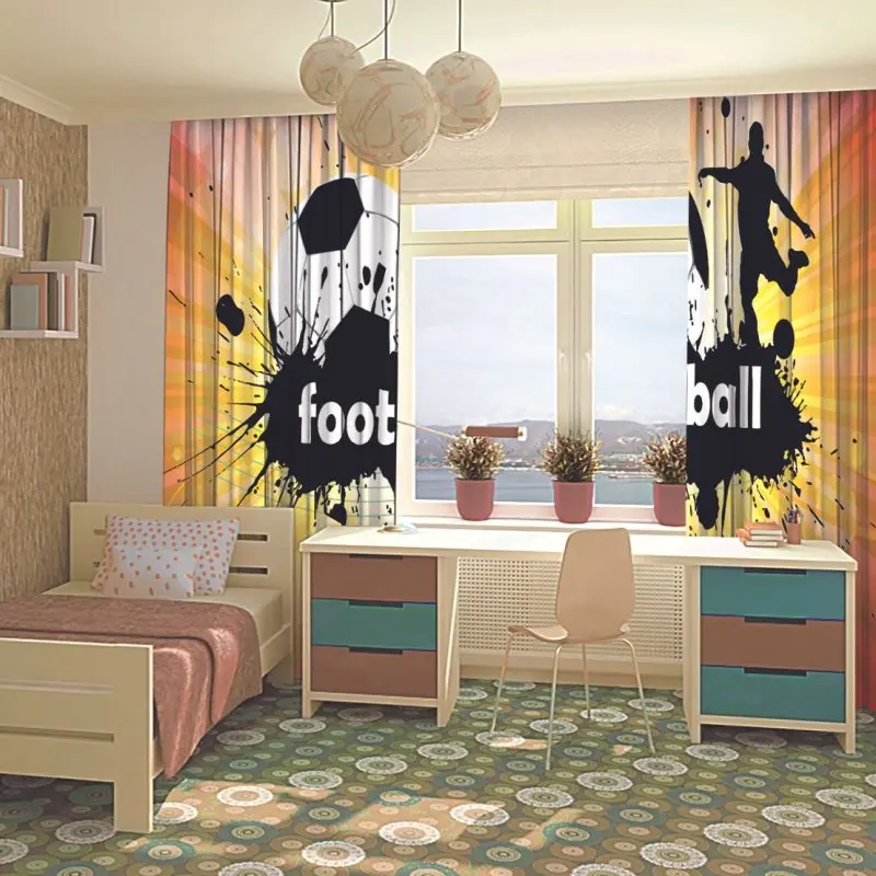 Занавес футболиста на поле с подогревом игры солнечные огни постер стиль