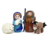 4 pcs herder series needle felting kit for beginner 4 inch include everything felting tools to make english instruction