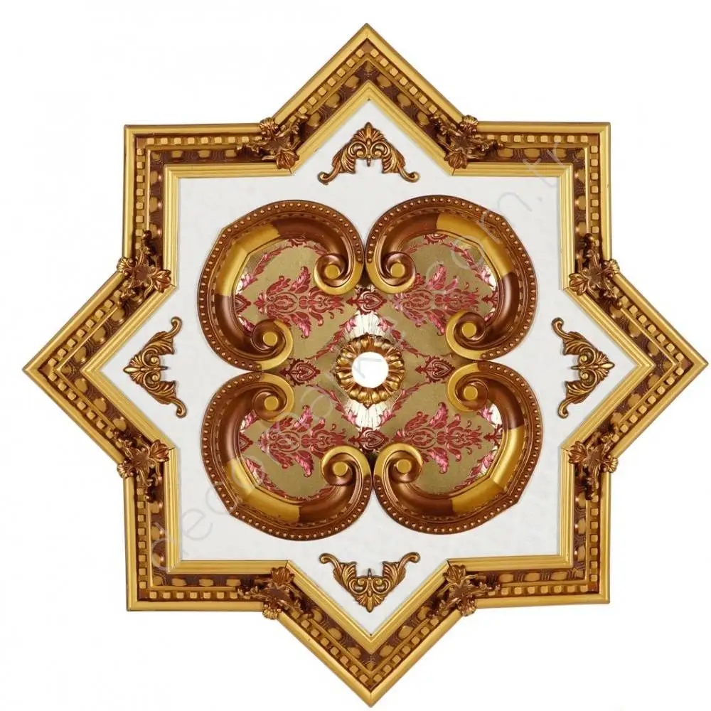 

DECOGOLD Decorative Star Design Brown Colored Ceiling Medallion 90x90cm