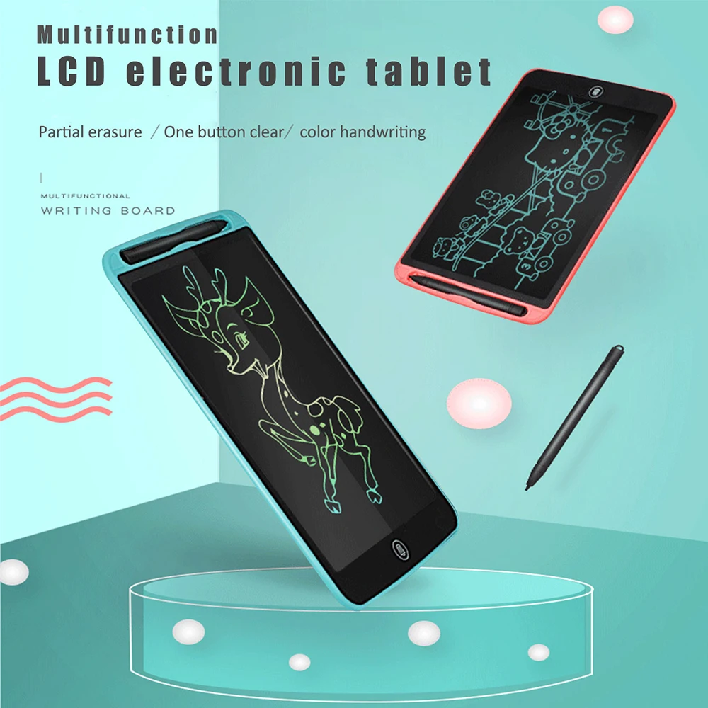 12 дюймов игрушка для рисования детей LCD планшет файл сумка Детская граффити