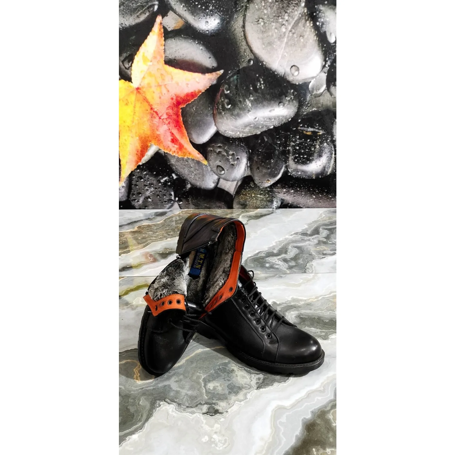 

Aymood Laced/Zippered Men Boots