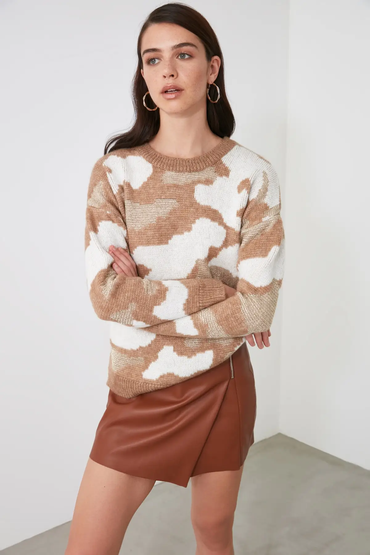 

Trendyol Jacquard Knitwear Sweater TWOAW21KZ0699
