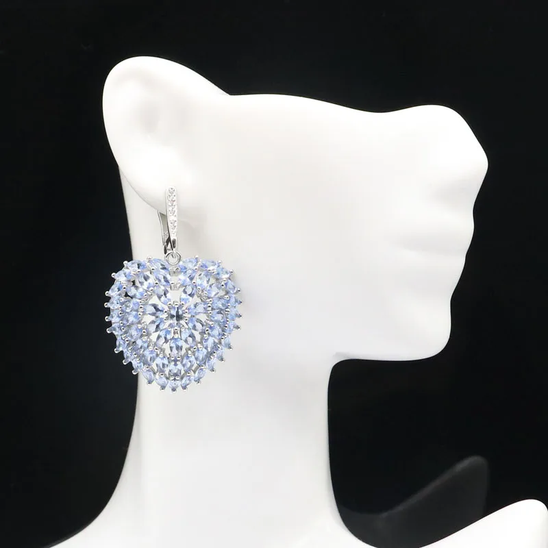 46x28 мм большой европейский дизайн комплект ювелирных изделий фиолетовый