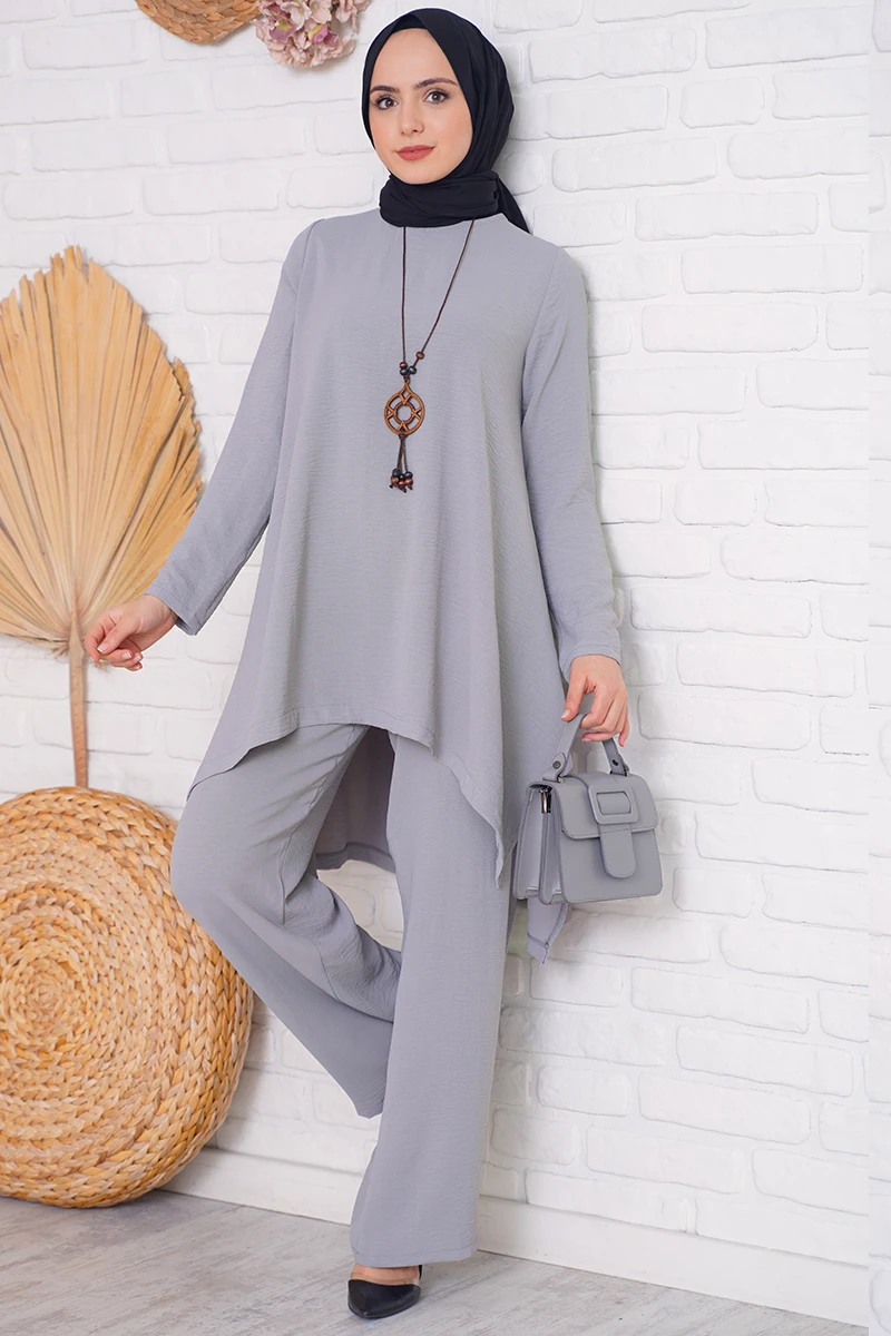 Abayas для женщин Дубай 2022 свободный двойной костюм с оптовой ценой Бесплатная