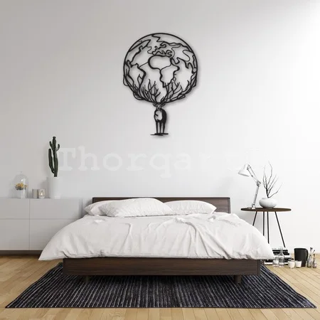 Металлическая настенная доска с изображением оленя креативная подвесная