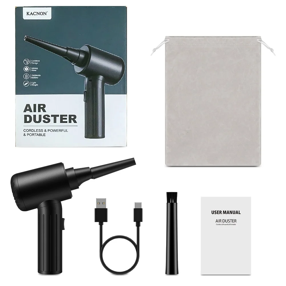 7200 мАч 90 Вт беспроводной электрический Воздуходувка пыли мощный сжатый воздух