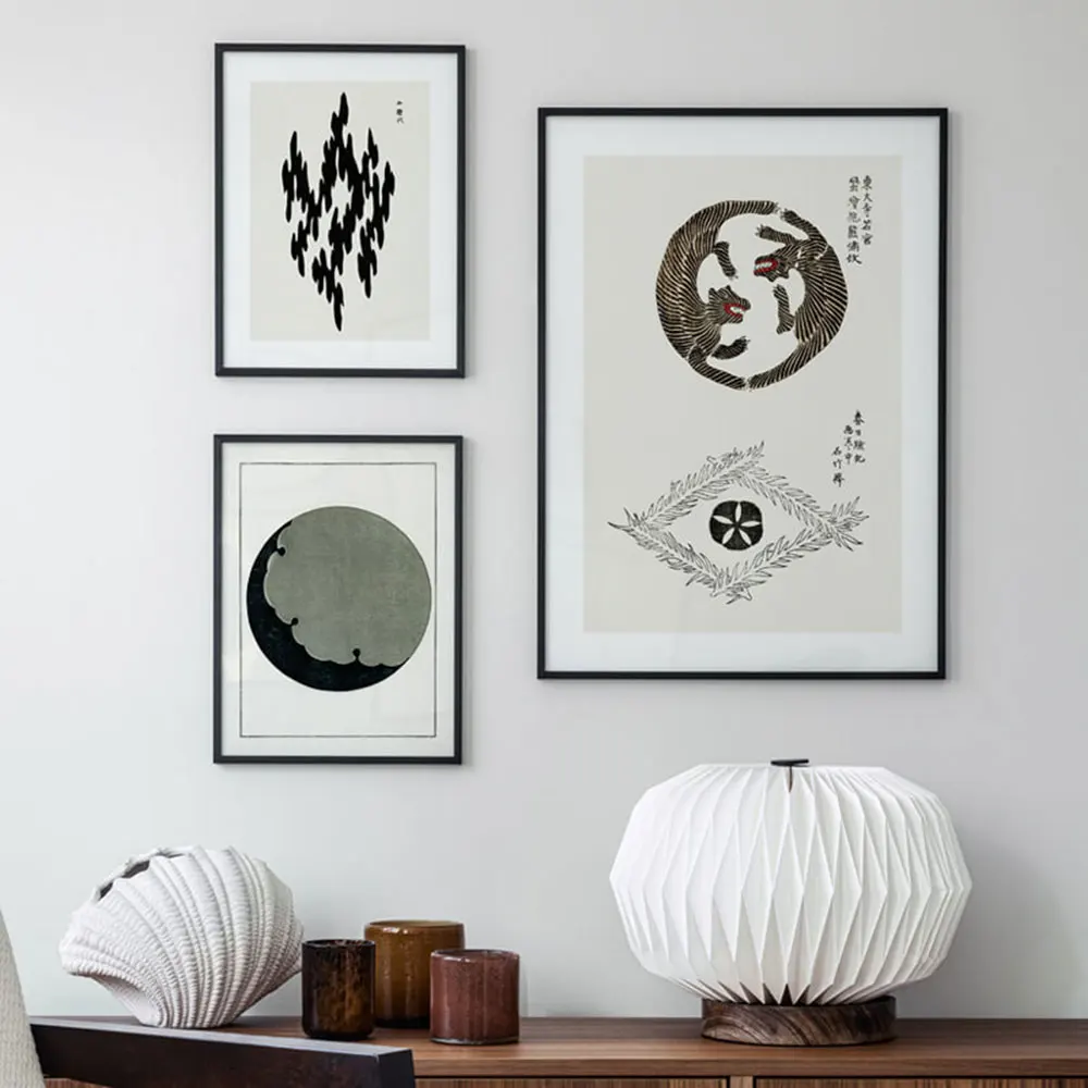 

Tigers Japanese Poster Woodblock Print Retro Moon Canvas Painting Vintage Wall Art for Living Room Home Decor Bedroom Picture