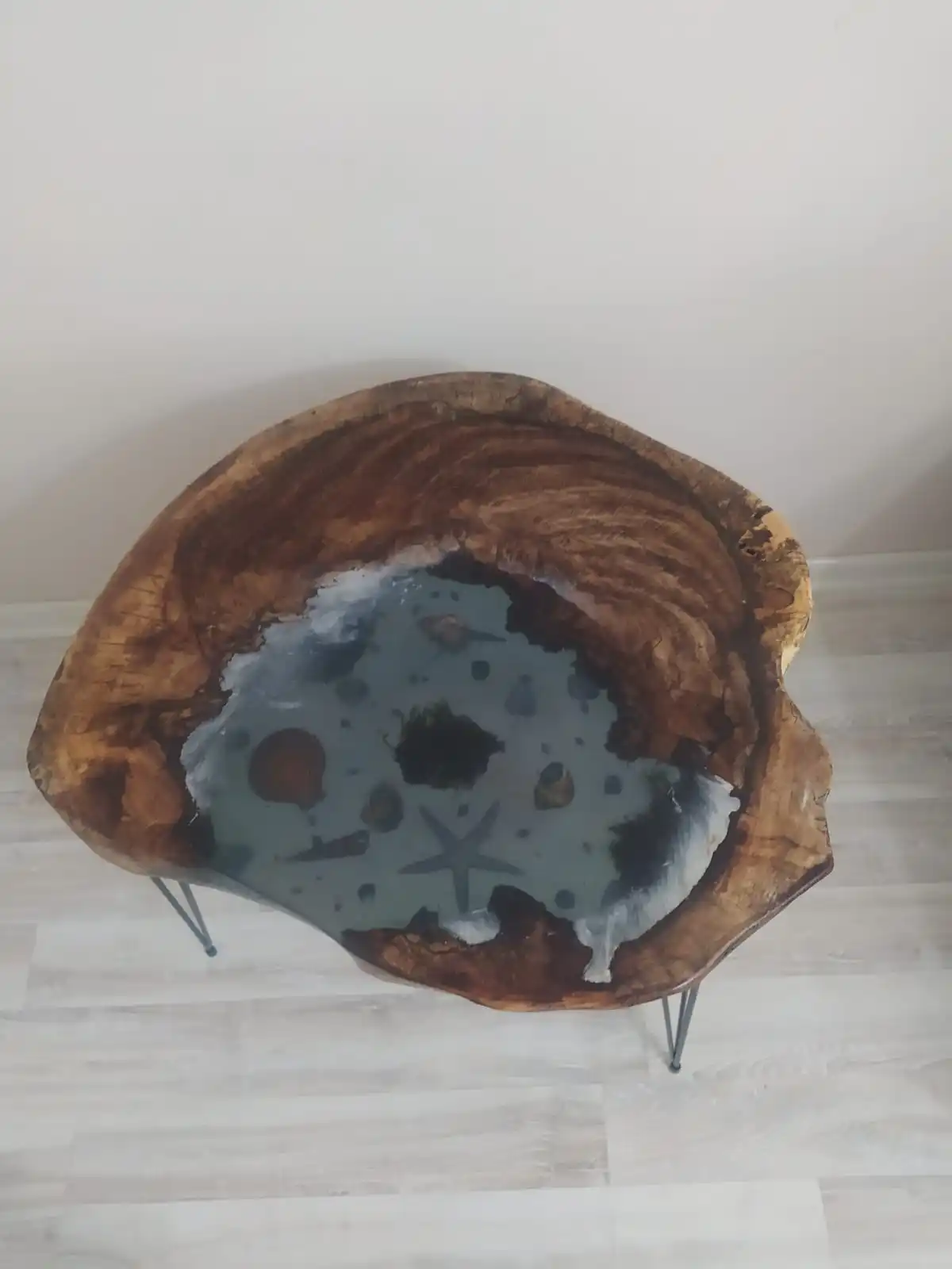 

Эпоксидный стол в морской раковине SEA STAR и ALGEA журнальный столик