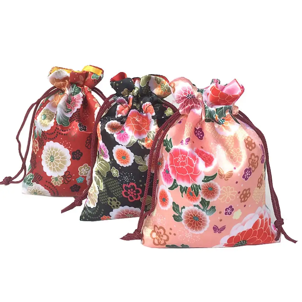 Кимоно с цветочным принтом 16 х12 см 10 шт.|Подарочные сумки и упаковка| |