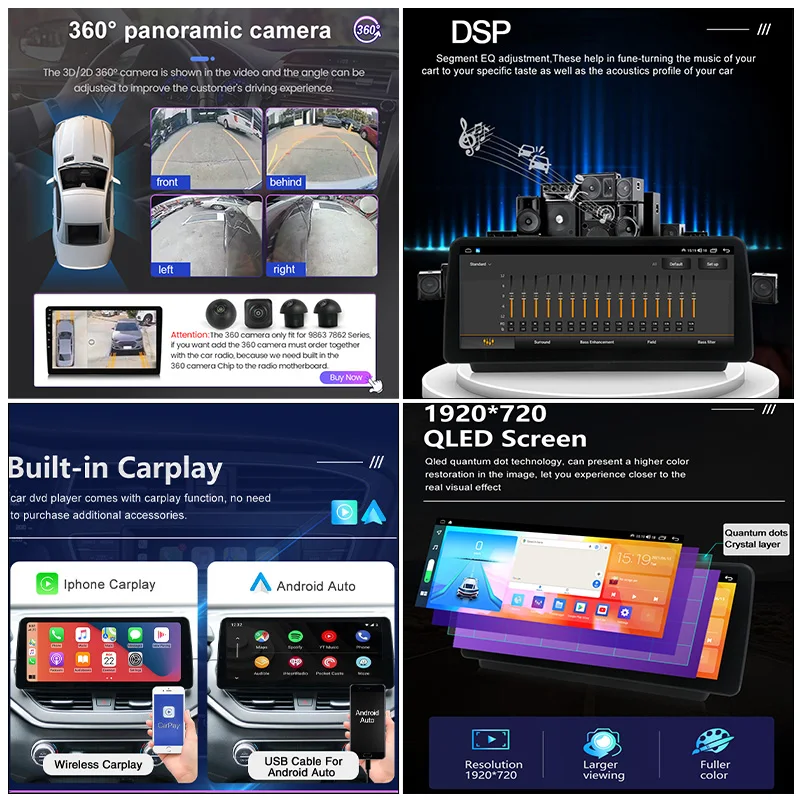 HD1920*720 QLED 2 DIN DSP Android 11 Carplay Car Radio Stereo For KIA K5 Optima 2016 2017 2018 2019 Multimedia Player GPS 2din - купить по