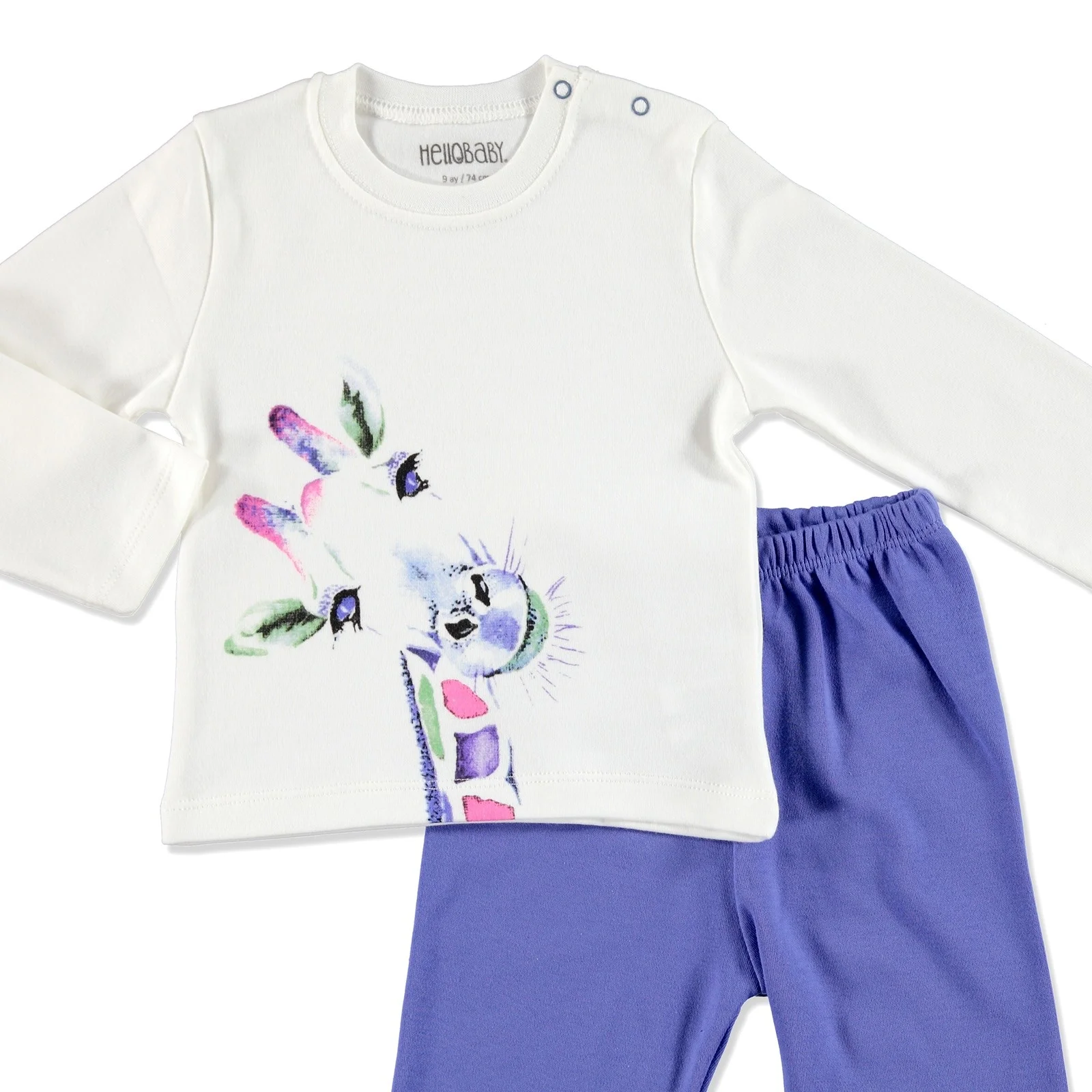 Ebebek HelloBaby/зимний детский пижамный комплект с принтом| |