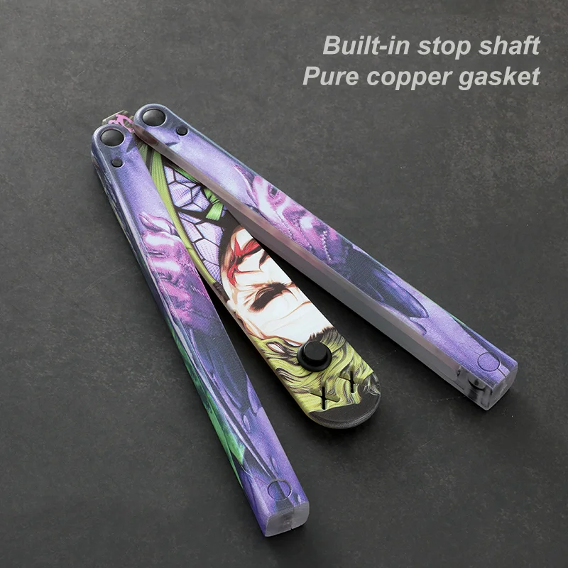 Нож-бабочка из поликарбоната для тренировок на открытом воздухе балисонг