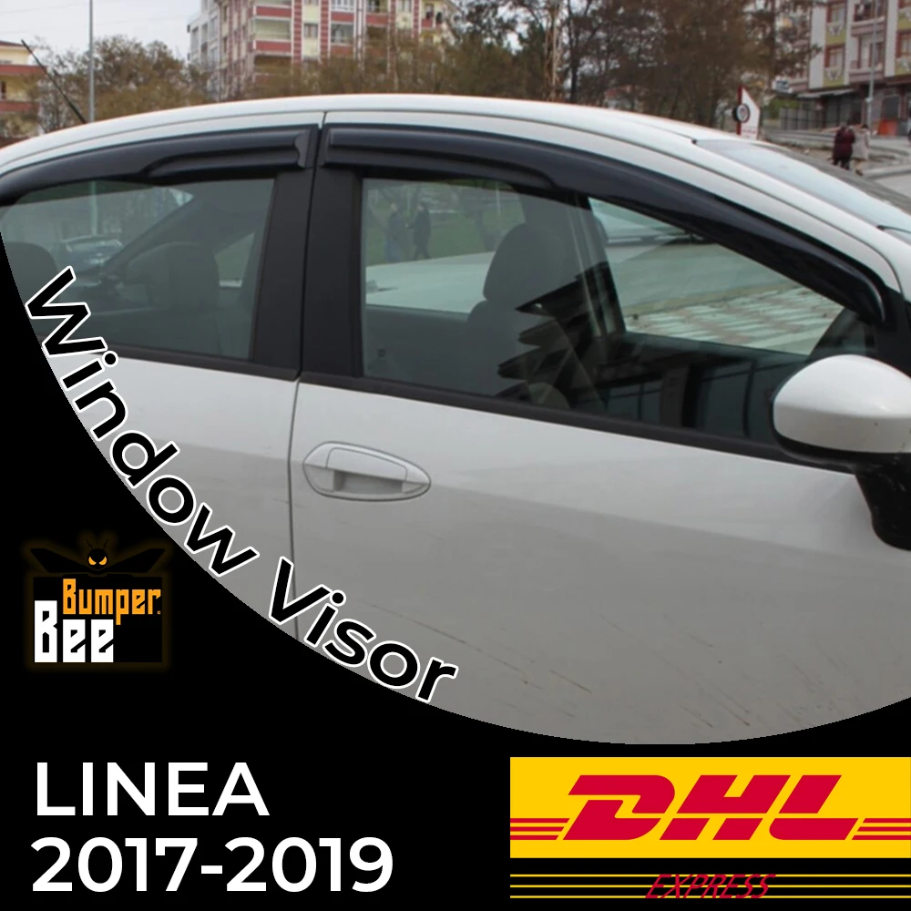 

Автомобильные оконные аксессуары для Fiat Linea, оконный дефлектор, дождевик, козырек, навесы, укрытия