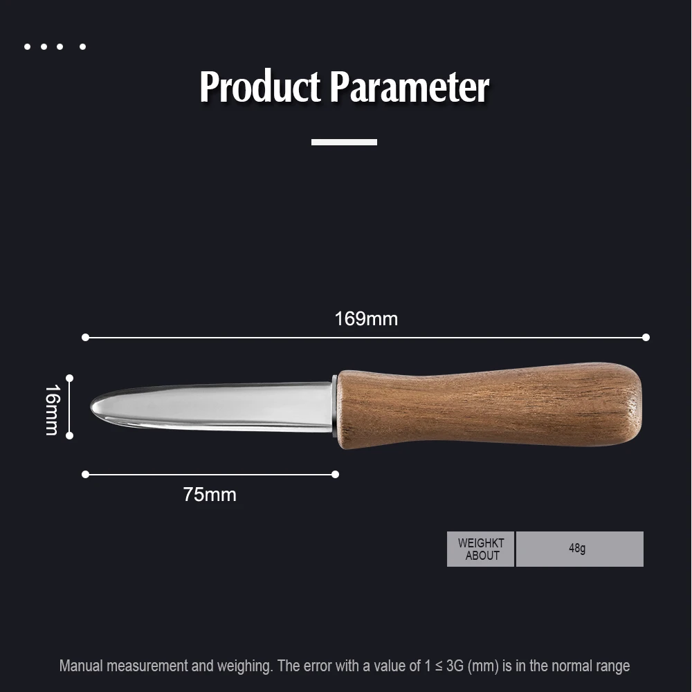 Sowoll Oyster Knife Opener Tools Stainless Steel Oysters Scallop Shucking Shell Knives Seafood Outdoor Outside | Дом и сад