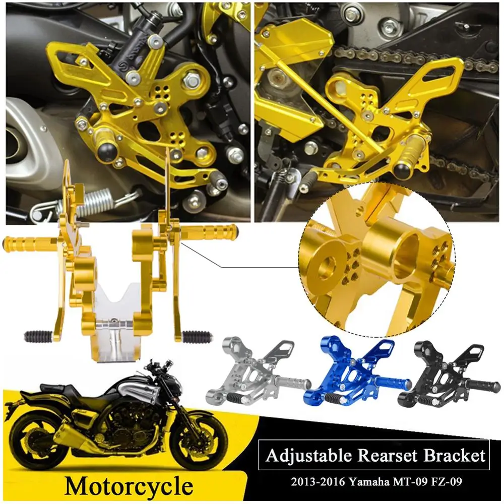Комплект задних подножек для мотоцикла с ЧПУ подножки Yamaha MT09 FZ09 2016 2015 2014 MT FZ