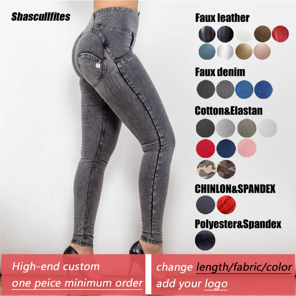 Shascullfites Butt Lift Jeans Denim High Middle Rise Four Ways Stretchable Vintage Womens Clothing Tailored Jeans