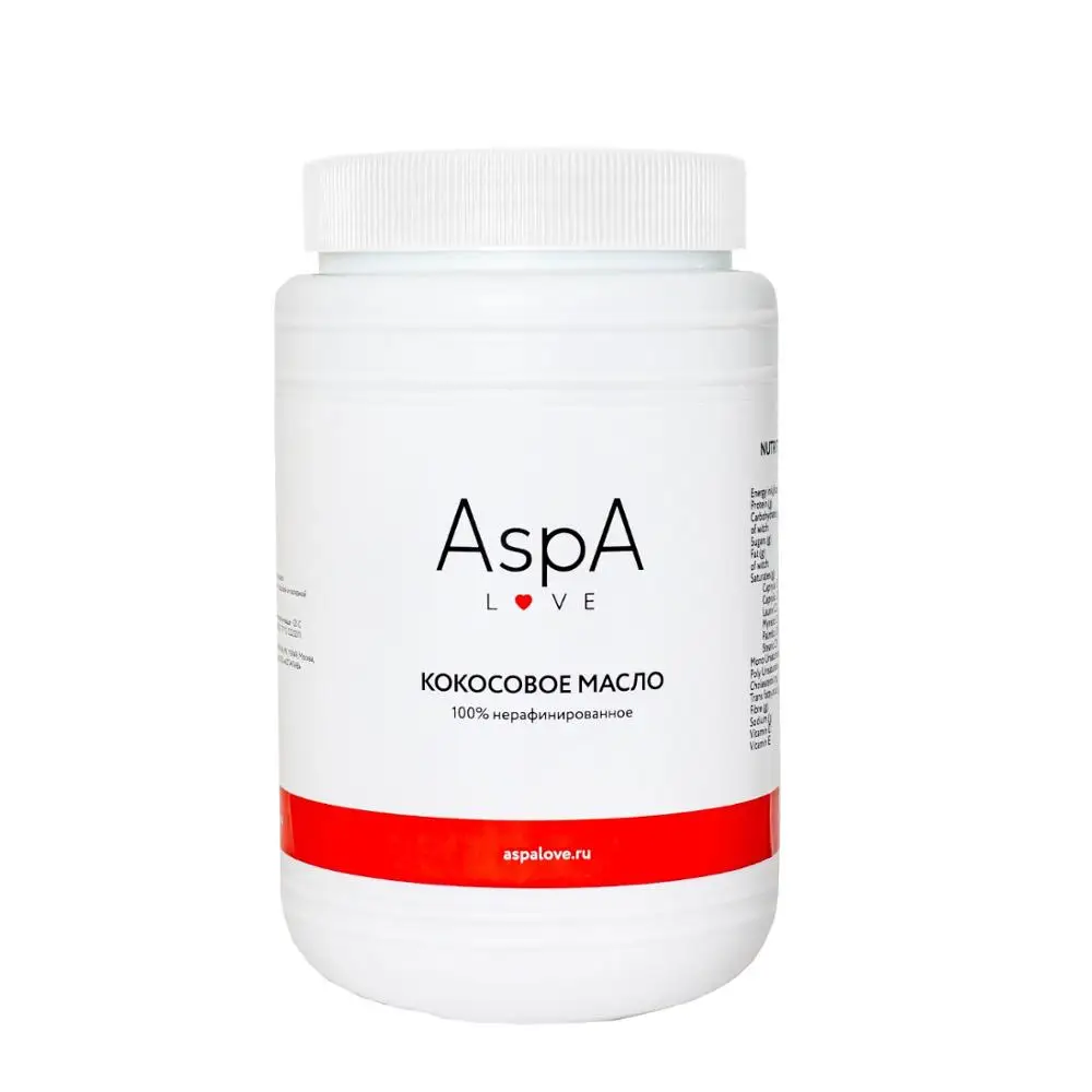 Масло кокосовое нерафинированное AspA Love 1000 г / Unrefined coconut oil g| |