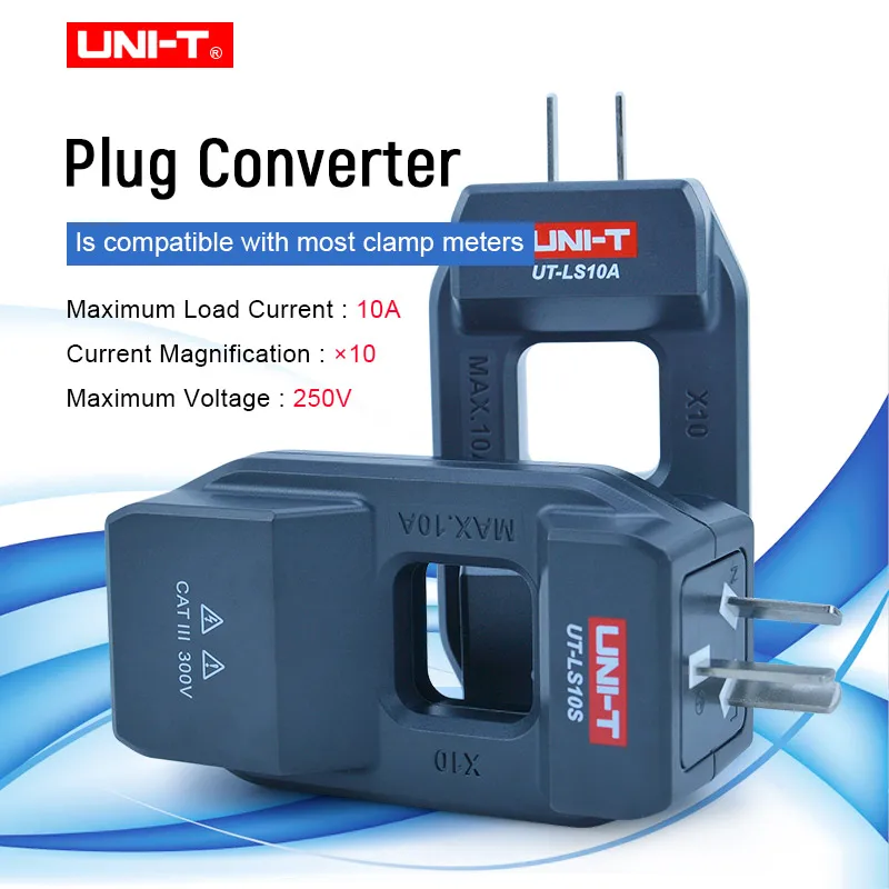 

UNI-T UT-LS10A/UT-LS10S Converter Clamp Meter 3 Pin/2 Pin Converter Accessories 10A Maximum Load Current Line Splitter