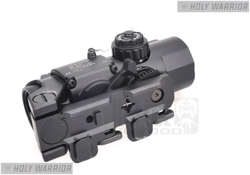 Тактический скоростной Регулируемый прицел Holy warrior 1X 4X с красной точкой для