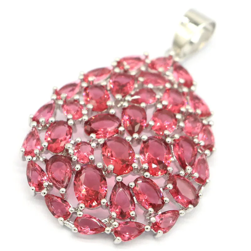 46x28 мм большой европейский дизайн создан малиновый родолит гранат для женщин