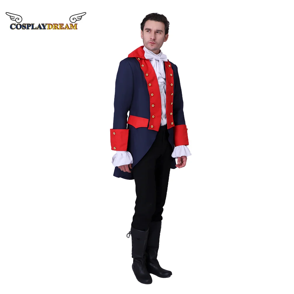 Военная Униформа Гамильтона 18-го века в колониальном стиле искусственная