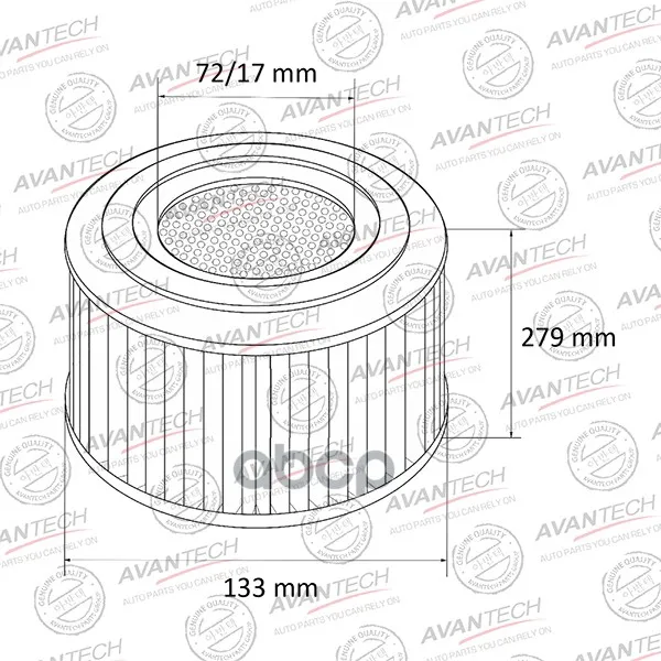 Фильтр Воздушный Avantech A-2008 (Vic) / Nissan: Caravan #Rm#E24 Td27 (2700cc) (05.93~06.99) #Wm#E24 Qd32 (3200cc)... |