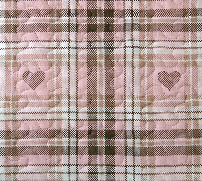 IV Дизайн в клетку Симпатия. Стеганое покрывало из перкаля для детей ясли Ткань