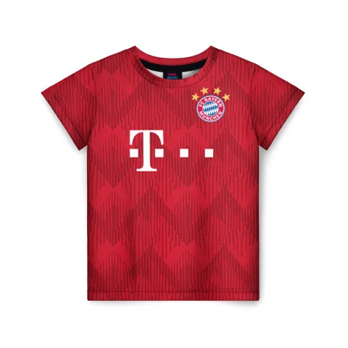 Детская футболка 3D Lewandowski home 18-19 | одежда и обувь