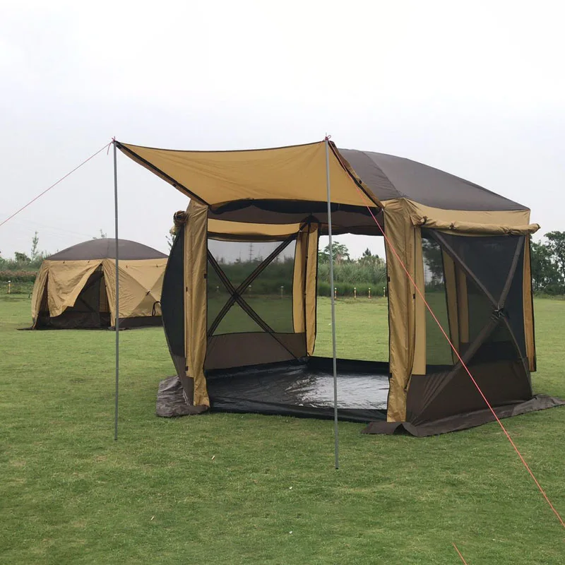 Большой шатер на 4 или 8 человек два входа. Шестиугольный развер 360*360*высота 235см