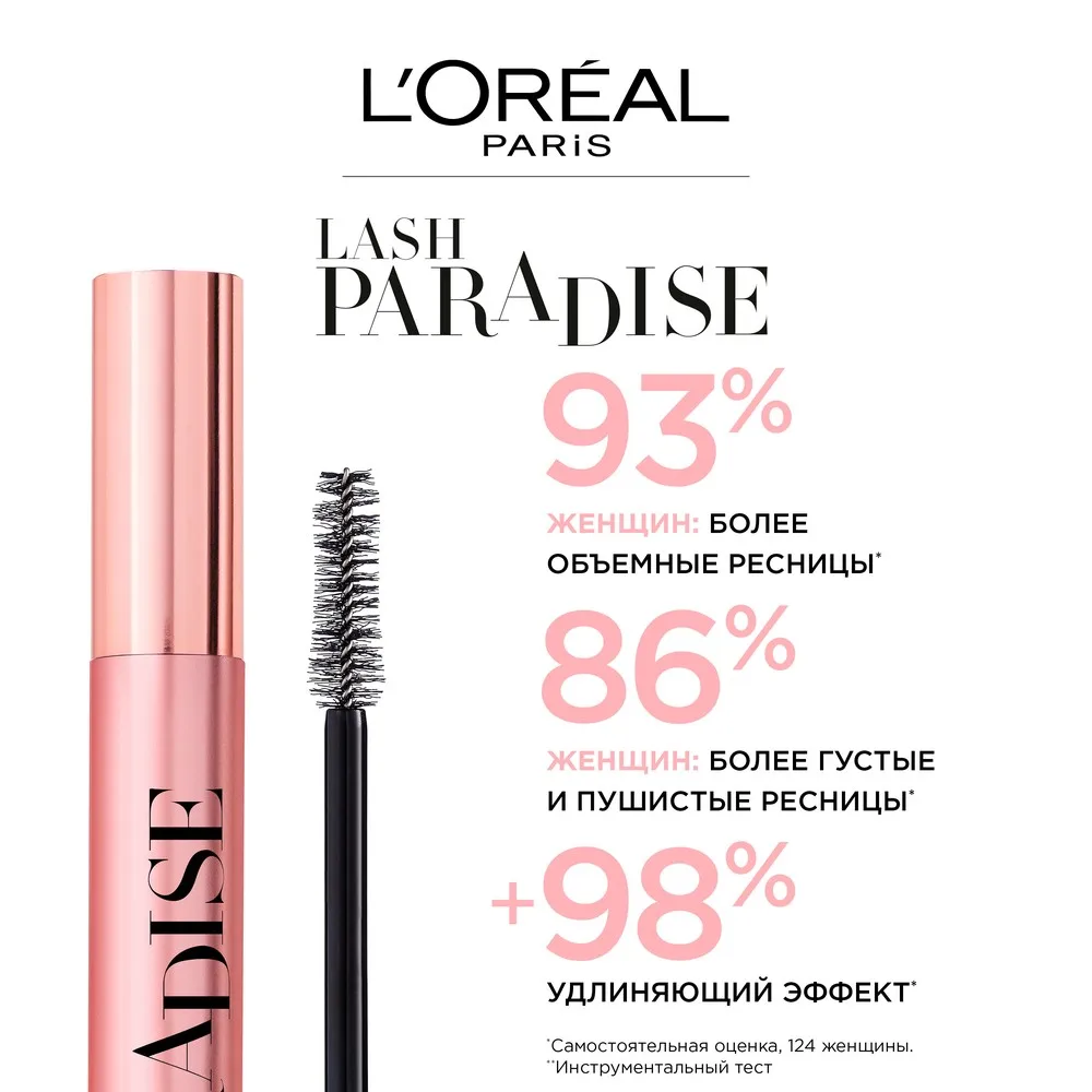 L'Oreal Paris Тушь для ресниц &quotParadise Extatic" объема и подкручивания с касторовым