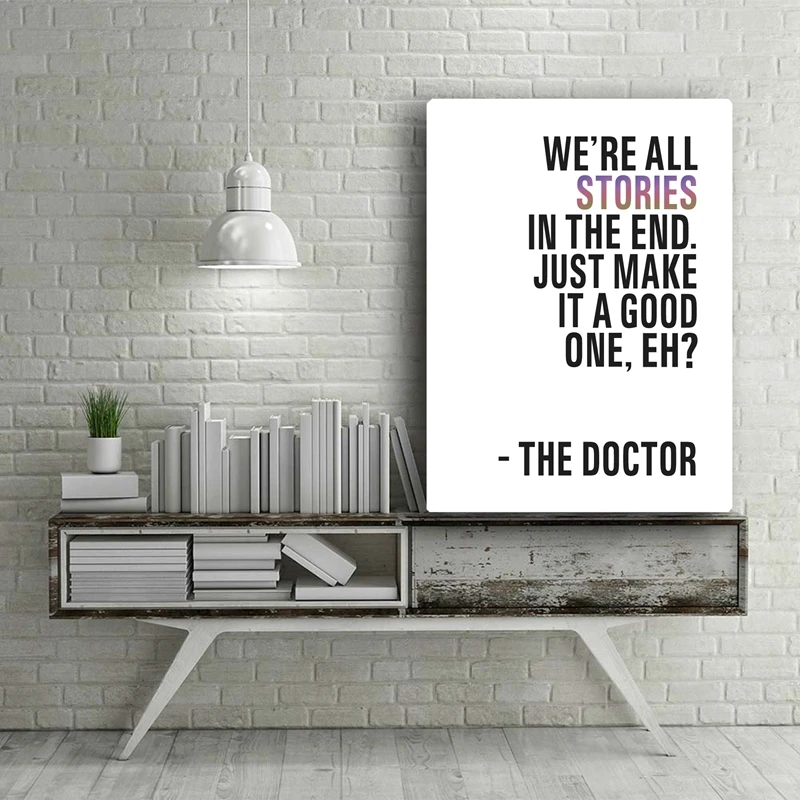 Классический научно-фантастический постер TV Doctor Show печать на холсте Мы все