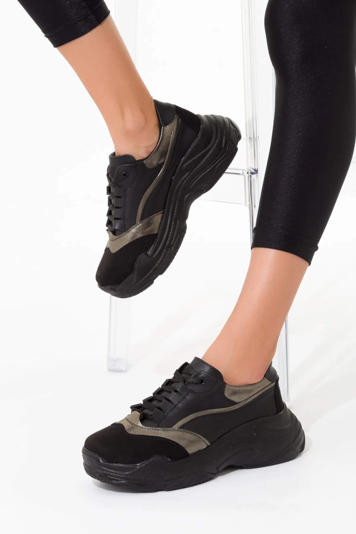 SOHO смешанные светильник Цвет женская обувь на не сужающемся книзу массивном