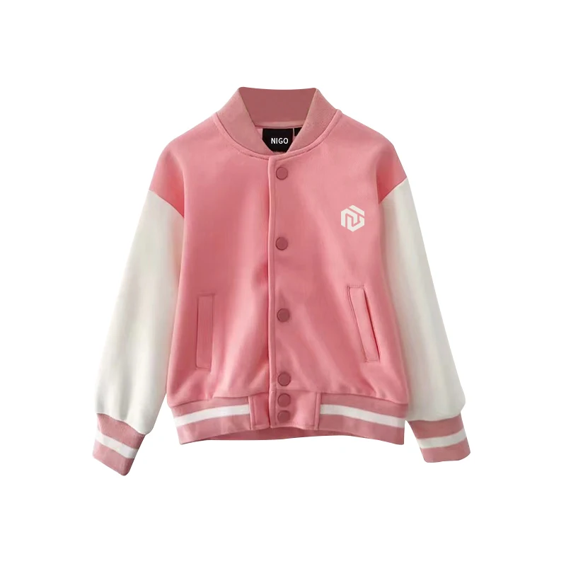 

Детская бейсбольная куртка с вышивкой надписью NIGO # nigo36163