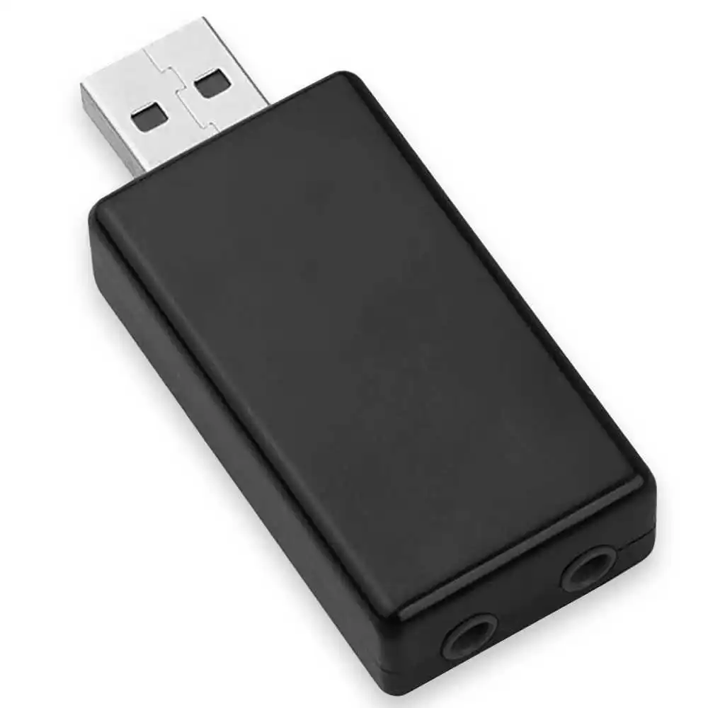 USB 2 0 внешняя аудио карта 3D стерео 7 1 звуковой адаптер с регулятором громкости