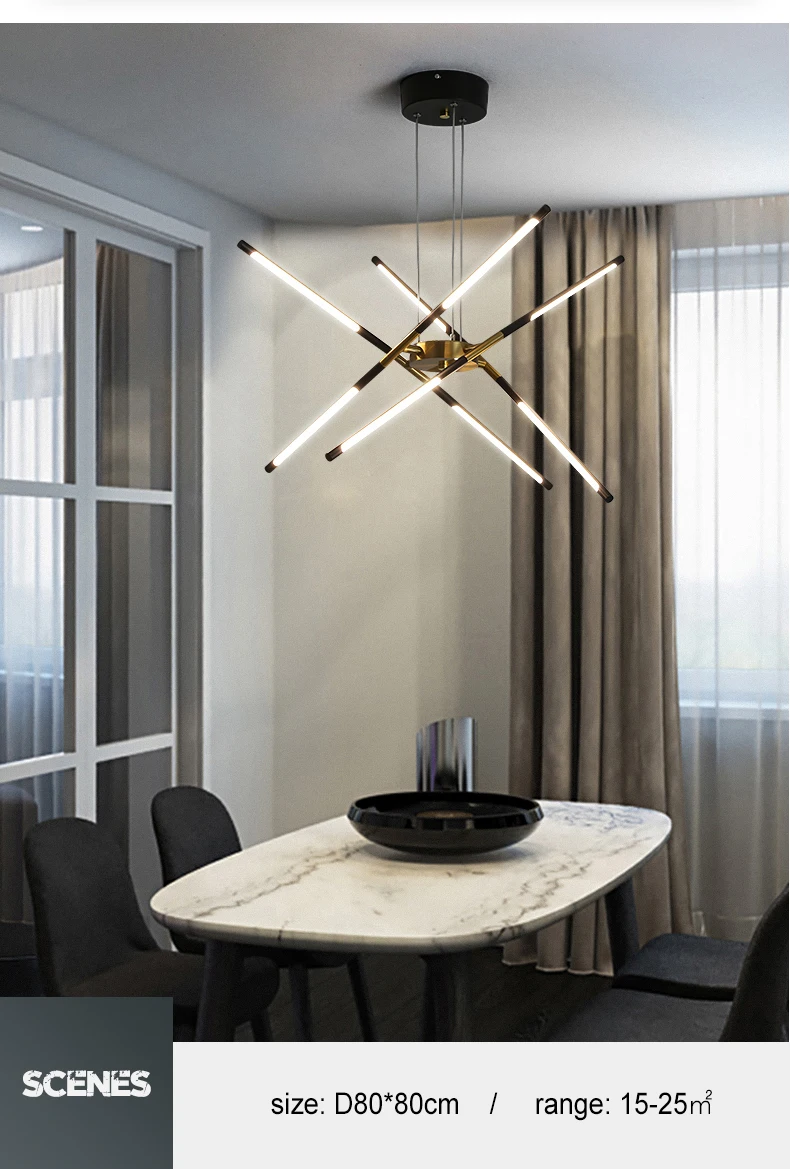 Modern Chandelier For Living Room Decoration Gold Black Kitchen Dining Table Hanging Light Children's Bedroom Loft Ceiling Lamp cheap chandeliers