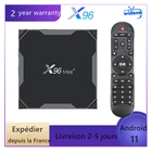 Лучшая IP ТВ-приставка X96 Max Plus Android 9.0 ТВ-приставка 464 ГБ медиаплеер Amlogic S905X3 Smart Ip TV M3U телеприставка Доставка из Франции