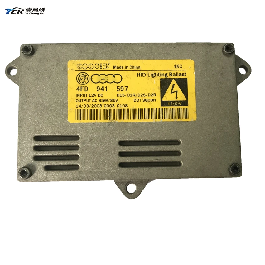 

1 шт. YCK оригинальный 4FD 941 597 ксеноновая фара D1S D1R D2S D2R балласт Подержанные светильник 4FD941597 12 в 35 Вт
