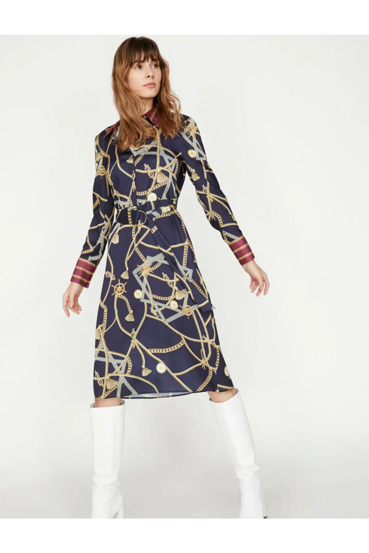 Koton женское темно синее платье 9 KAF80688FW|Женские платья| |