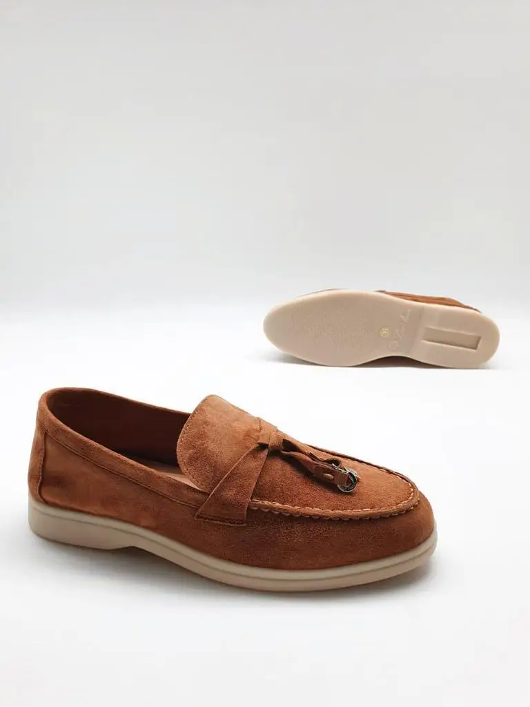 Женская обувь на плоской подошве замшевые лоферы мокасины мюли балетки