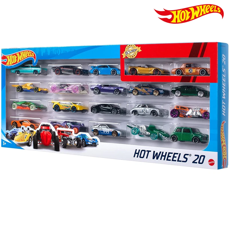 Новинка 20 шт. набор автомобиля Hot Wheels смешанный ассортимент H7045 металлический