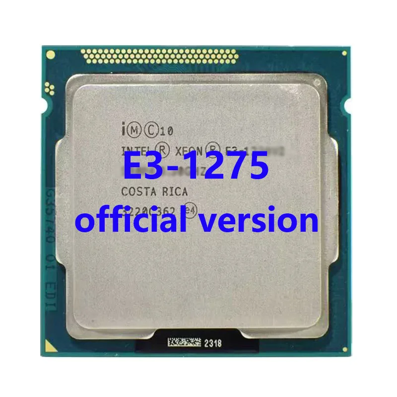 

E3-1275 3,4 ГГц/3,8 ГГц Quad-Core 8 Мб Кэш 95W LGA1155 Intel ЦП Xeon процессор 4-х ядерный для B75 H61 материнская плата DDR3 1066/1333