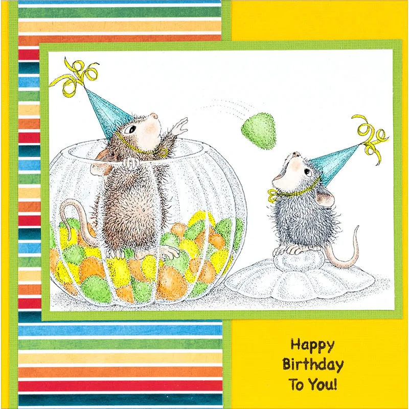 Прозрачный силиконовый штамп Йога кошка закат Рождество эльфы лес крыса птицы