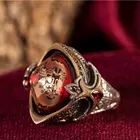 Мужское кольцо из серебра 925 пробы, модель меча орела селюку, Янтарный Драгоценный Камень, мужские подарочные украшения, модный тренд, Сделано в Турции, ручное изготовление