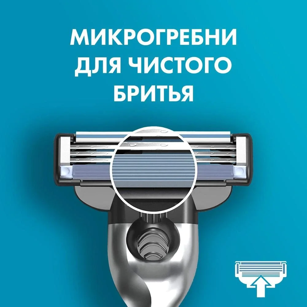 Мужская бритва Gillette Mach3 с 2 сменными кассетами (art.: 3920baea180eb) - 3920baea180eb